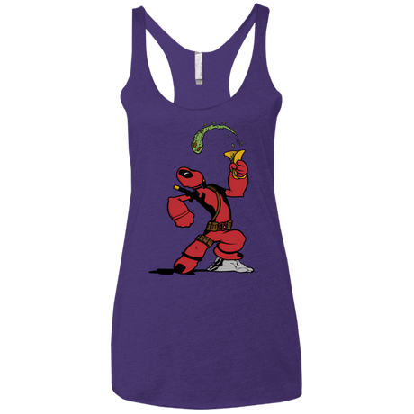 T-Shirts Purple Rush / X-Small Tacopeye Women's Triblend Racerback Tank