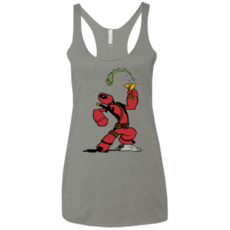 T-Shirts Venetian Grey / X-Small Tacopeye Women's Triblend Racerback Tank