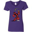 T-Shirts Purple / S Tacopeye Women's V-Neck T-Shirt