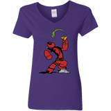 T-Shirts Purple / S Tacopeye Women's V-Neck T-Shirt