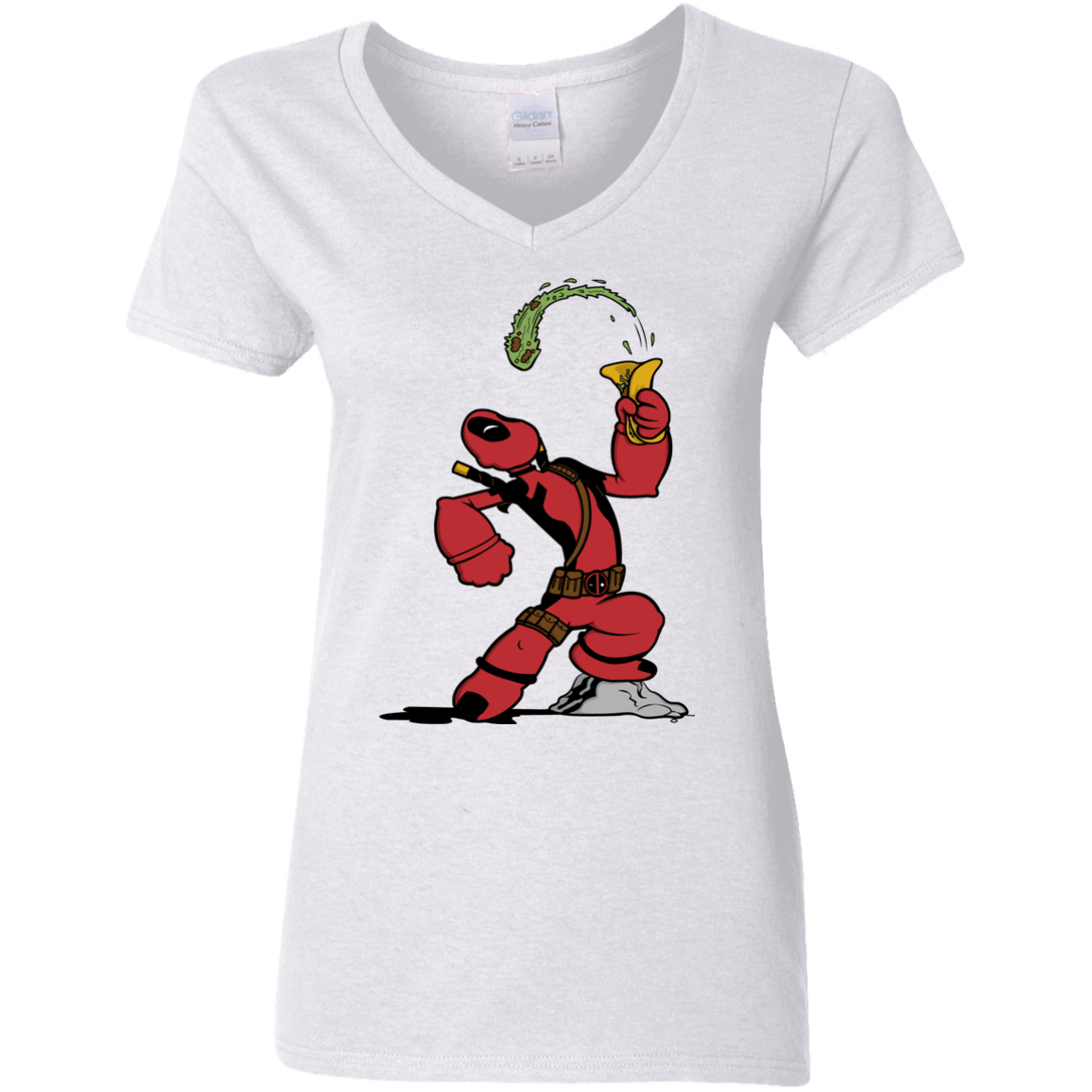 T-Shirts White / S Tacopeye Women's V-Neck T-Shirt