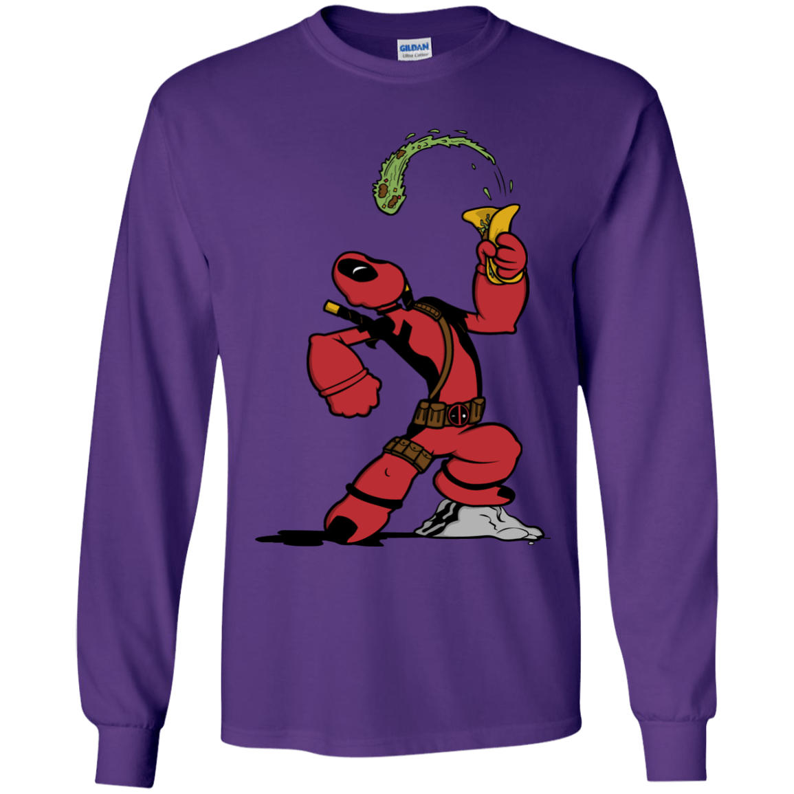 T-Shirts Purple / YS Tacopeye Youth Long Sleeve T-Shirt