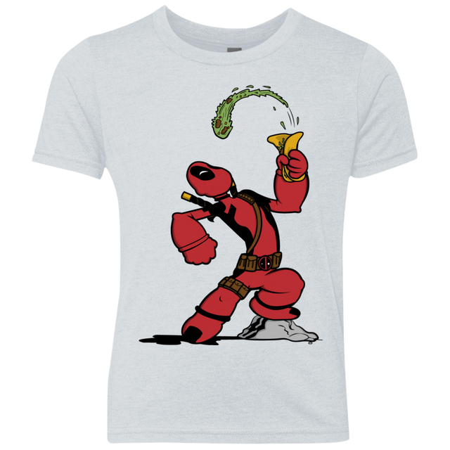 T-Shirts Heather White / YXS Tacopeye Youth Triblend T-Shirt