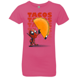 T-Shirts Hot Pink / YXS Tacos Girls Premium T-Shirt