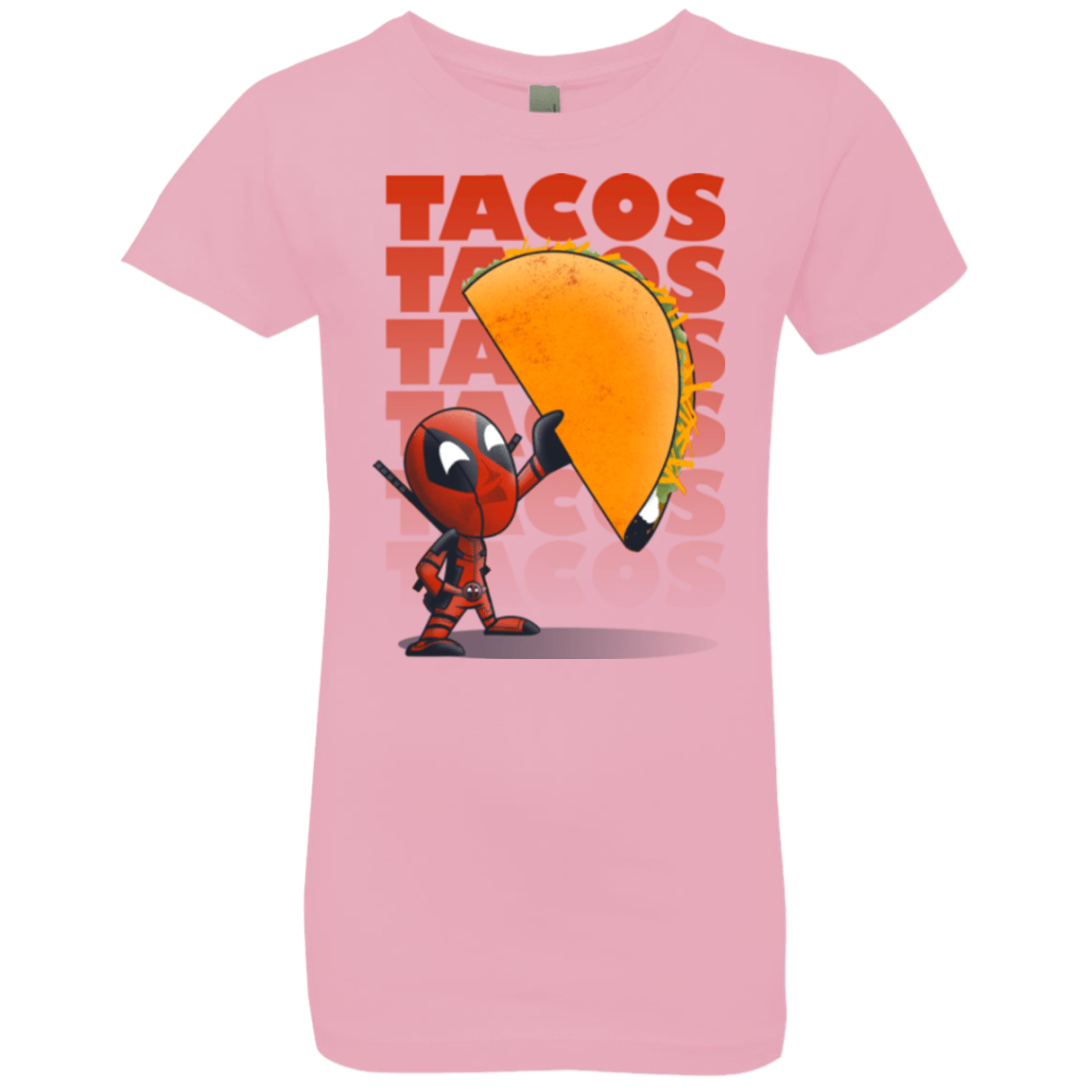 T-Shirts Light Pink / YXS Tacos Girls Premium T-Shirt