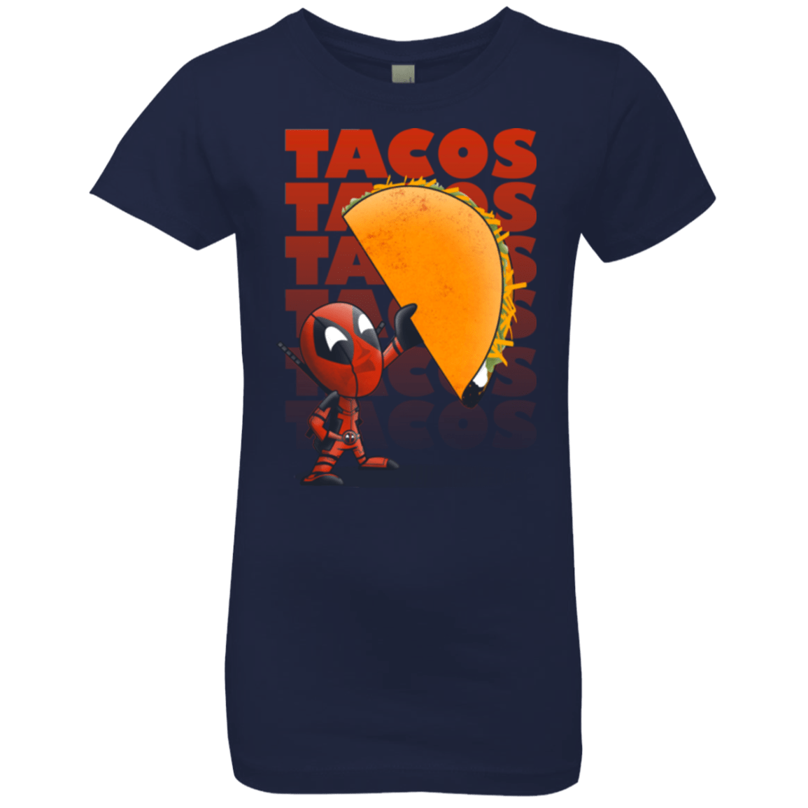 T-Shirts Midnight Navy / YXS Tacos Girls Premium T-Shirt