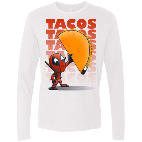 T-Shirts White / Small Tacos Men's Premium Long Sleeve