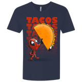 T-Shirts Midnight Navy / X-Small Tacos Men's Premium V-Neck