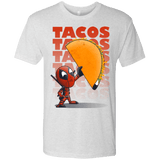 T-Shirts Heather White / Small Tacos Men's Triblend T-Shirt