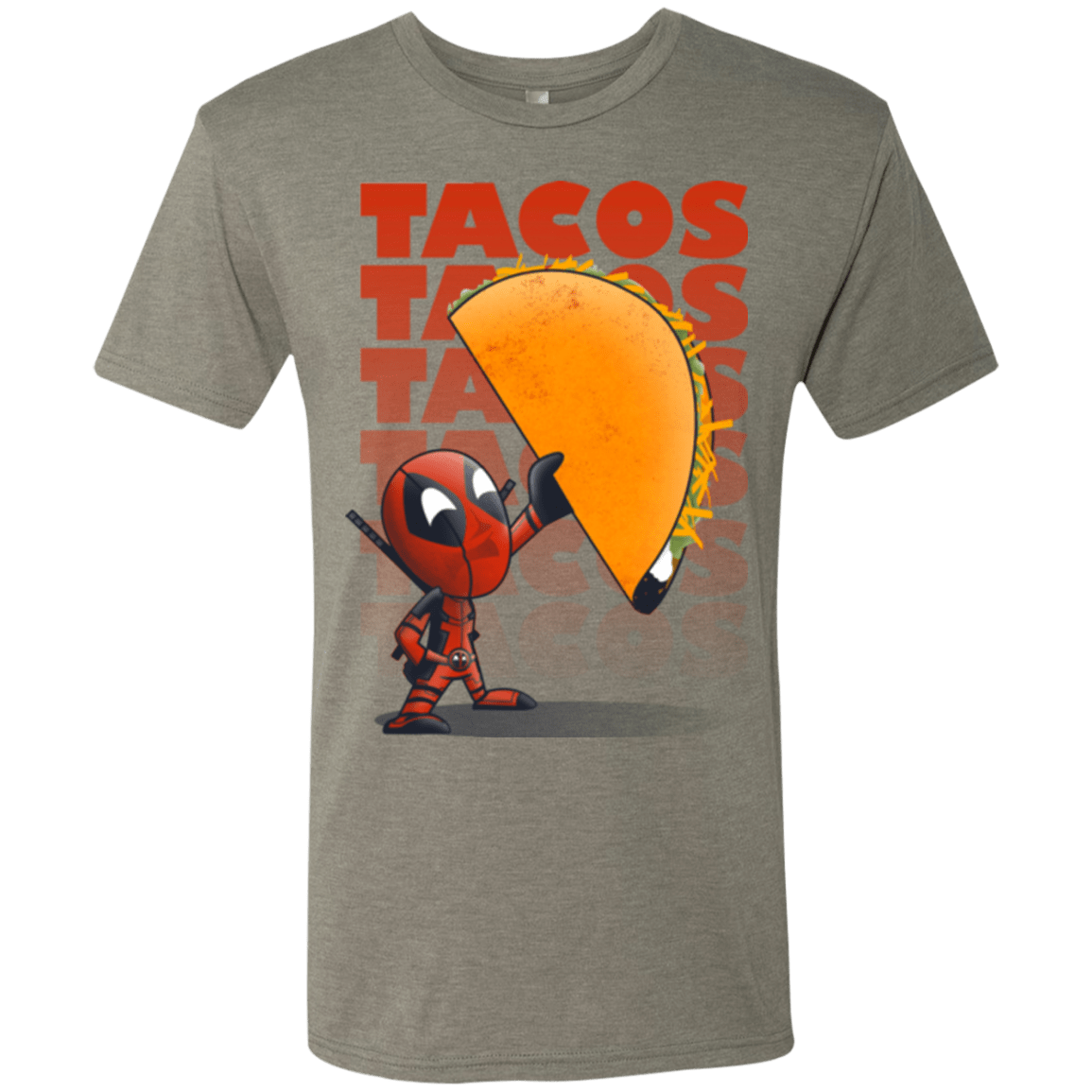 T-Shirts Venetian Grey / Small Tacos Men's Triblend T-Shirt