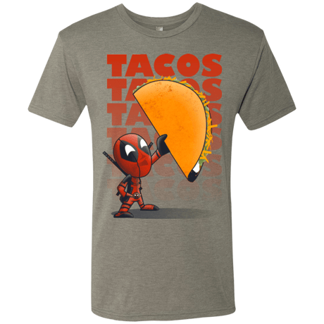 T-Shirts Venetian Grey / Small Tacos Men's Triblend T-Shirt