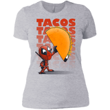 T-Shirts Heather Grey / X-Small Tacos Women's Premium T-Shirt