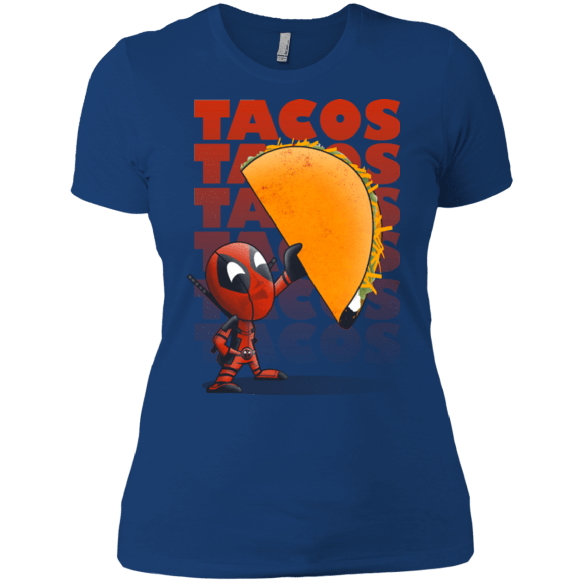 T-Shirts Royal / X-Small Tacos Women's Premium T-Shirt