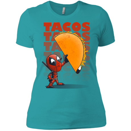 T-Shirts Tahiti Blue / X-Small Tacos Women's Premium T-Shirt