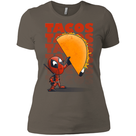 T-Shirts Warm Grey / X-Small Tacos Women's Premium T-Shirt