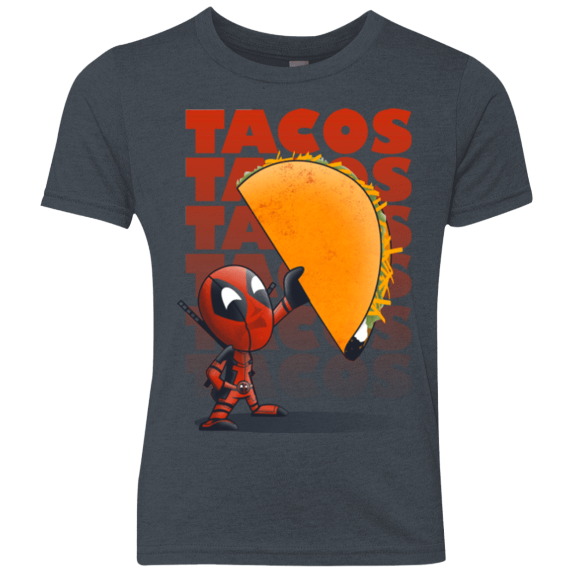 T-Shirts Vintage Navy / YXS Tacos Youth Triblend T-Shirt