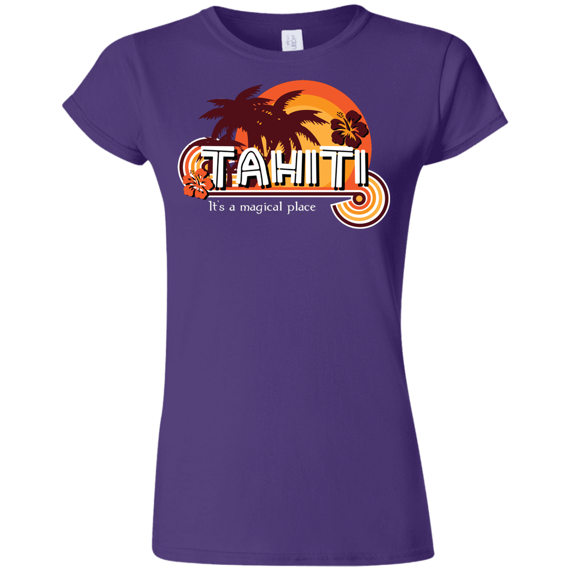 T-Shirts Purple / S Tahiti Pillow Junior Slimmer-Fit T-Shirt