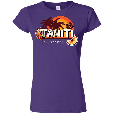 T-Shirts Purple / S Tahiti Pillow Junior Slimmer-Fit T-Shirt