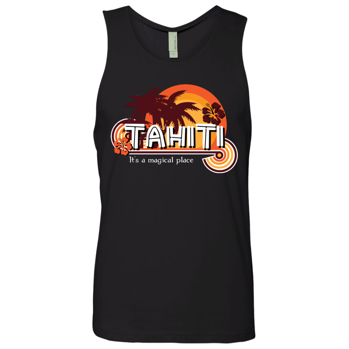 T-Shirts Black / S Tahiti Pillow Men's Premium Tank Top