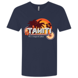 T-Shirts Midnight Navy / X-Small Tahiti Pillow Men's Premium V-Neck