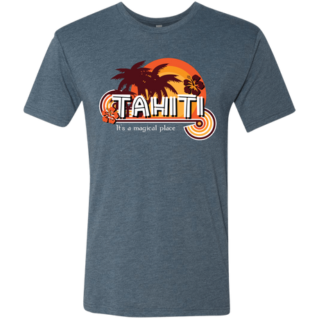 T-Shirts Indigo / S Tahiti Pillow Men's Triblend T-Shirt