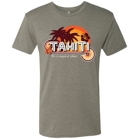 T-Shirts Venetian Grey / S Tahiti Pillow Men's Triblend T-Shirt