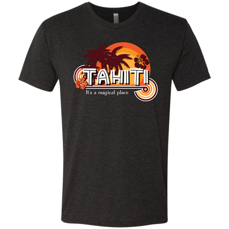 T-Shirts Vintage Black / S Tahiti Pillow Men's Triblend T-Shirt