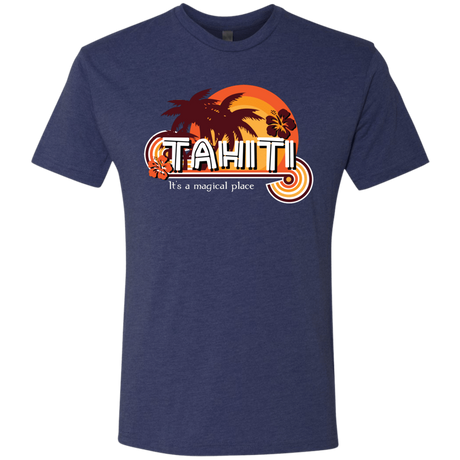 T-Shirts Vintage Navy / S Tahiti Pillow Men's Triblend T-Shirt