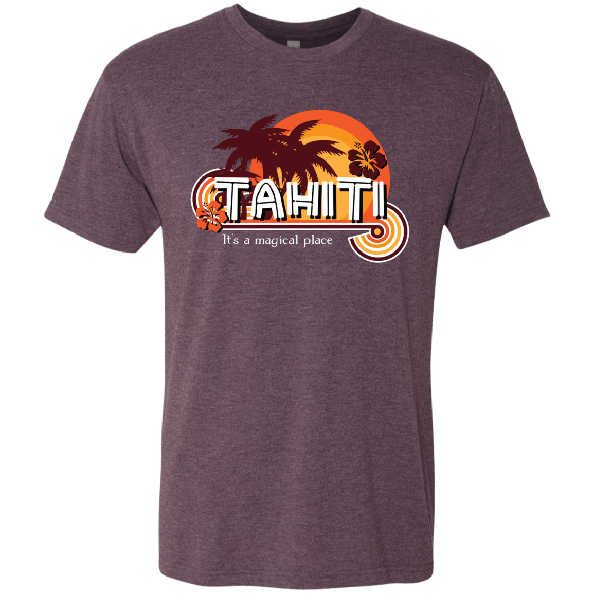 T-Shirts Vintage Purple / S Tahiti Pillow Men's Triblend T-Shirt