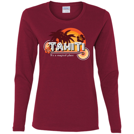 T-Shirts Cardinal / S Tahiti Pillow Women's Long Sleeve T-Shirt