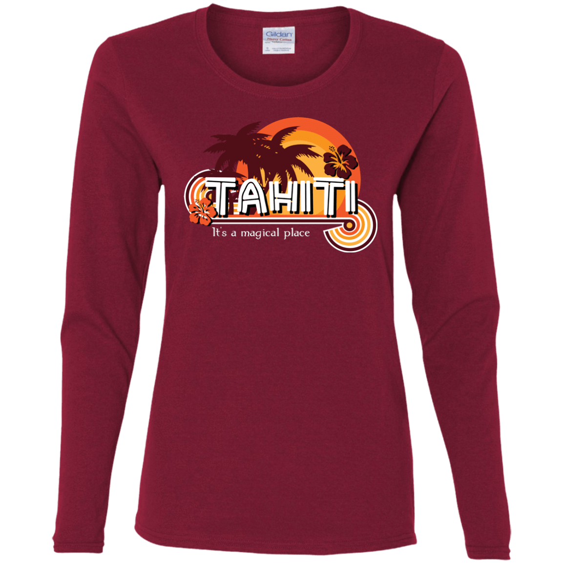 T-Shirts Cardinal / S Tahiti Pillow Women's Long Sleeve T-Shirt
