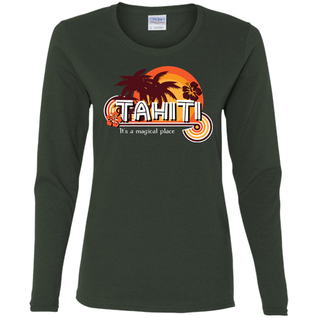 T-Shirts Forest / S Tahiti Pillow Women's Long Sleeve T-Shirt