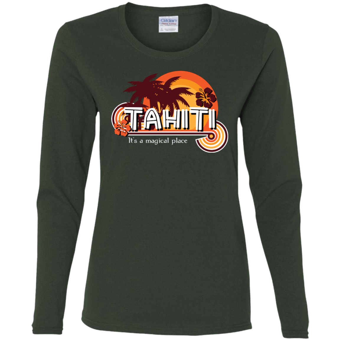 T-Shirts Forest / S Tahiti Pillow Women's Long Sleeve T-Shirt