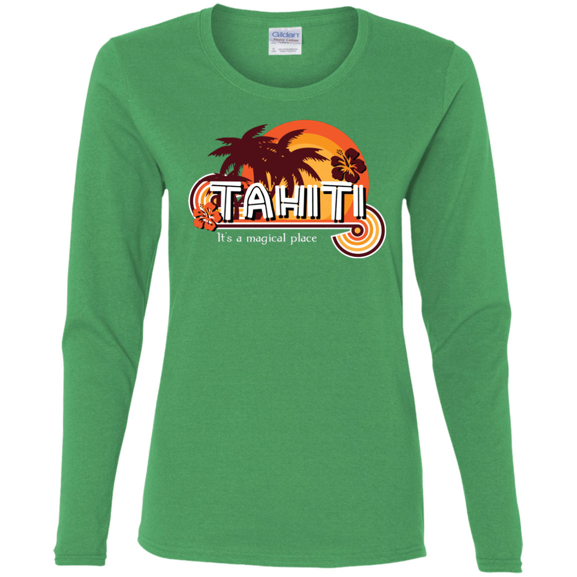 T-Shirts Irish Green / S Tahiti Pillow Women's Long Sleeve T-Shirt