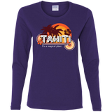 T-Shirts Purple / S Tahiti Pillow Women's Long Sleeve T-Shirt