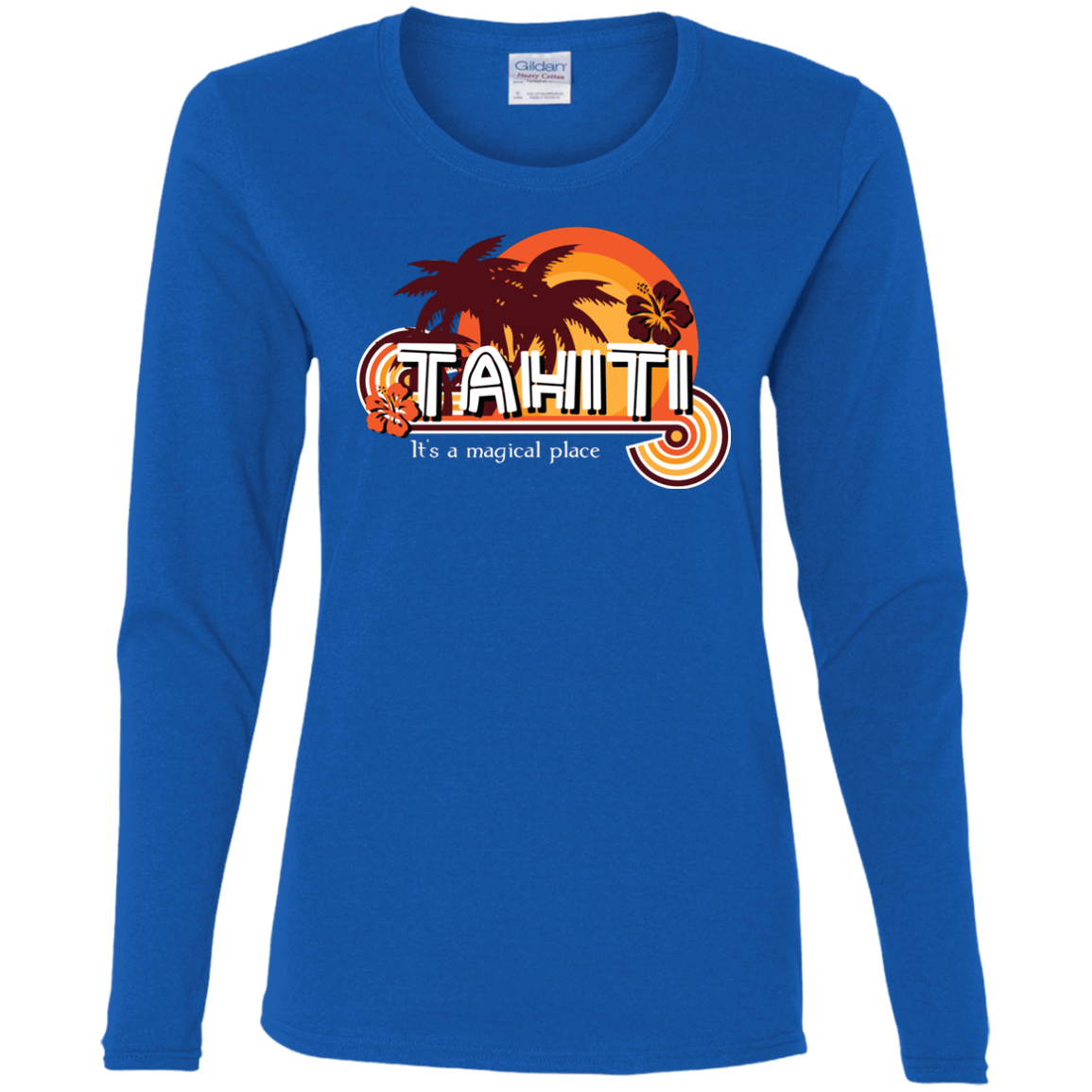 T-Shirts Royal / S Tahiti Pillow Women's Long Sleeve T-Shirt