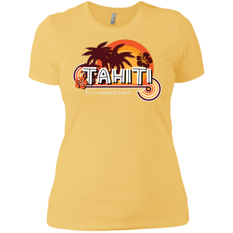 T-Shirts Banana Cream/ / X-Small Tahiti Pillow Women's Premium T-Shirt