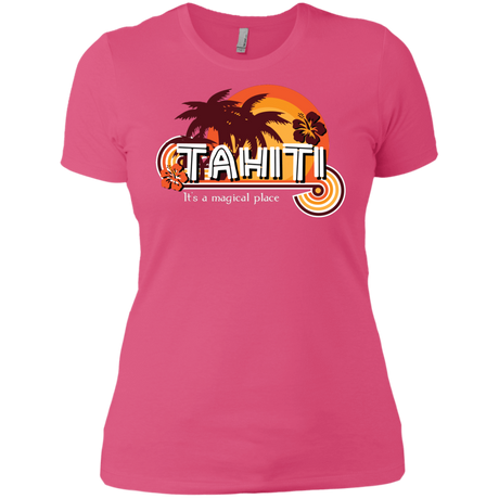 T-Shirts Hot Pink / X-Small Tahiti Pillow Women's Premium T-Shirt