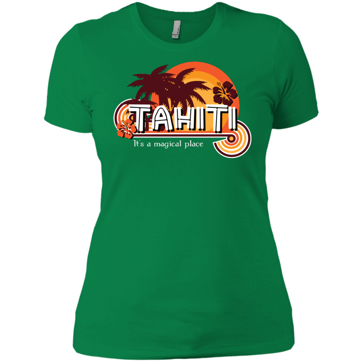 T-Shirts Kelly Green / X-Small Tahiti Pillow Women's Premium T-Shirt