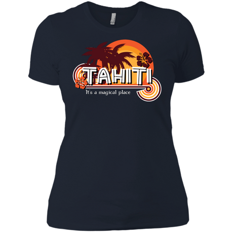 T-Shirts Midnight Navy / X-Small Tahiti Pillow Women's Premium T-Shirt