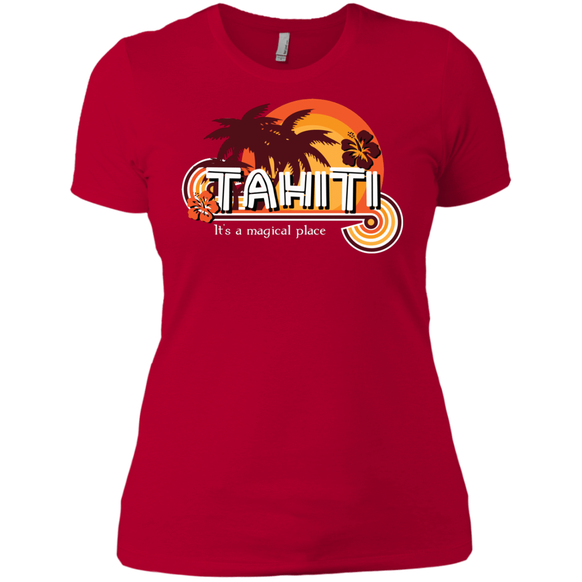 T-Shirts Red / X-Small Tahiti Pillow Women's Premium T-Shirt