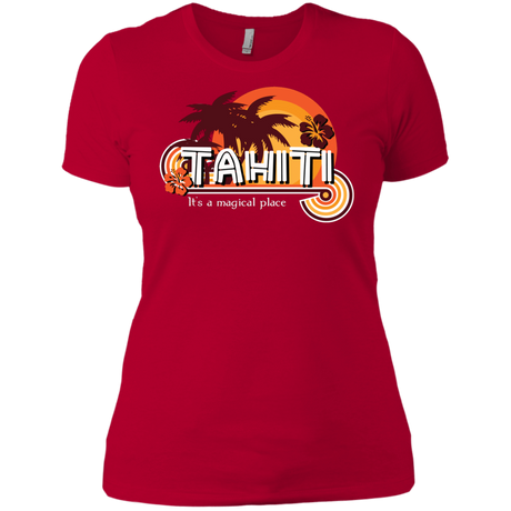 T-Shirts Red / X-Small Tahiti Pillow Women's Premium T-Shirt