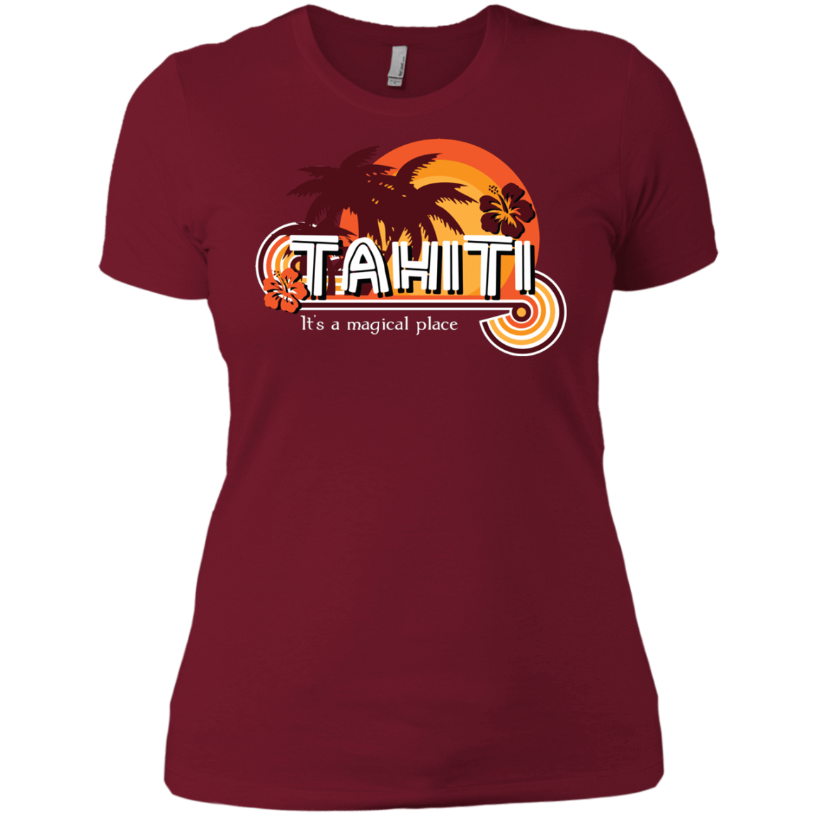 T-Shirts Scarlet / X-Small Tahiti Pillow Women's Premium T-Shirt