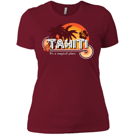 T-Shirts Scarlet / X-Small Tahiti Pillow Women's Premium T-Shirt