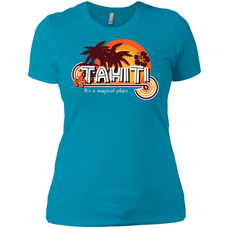 T-Shirts Turquoise / X-Small Tahiti Pillow Women's Premium T-Shirt