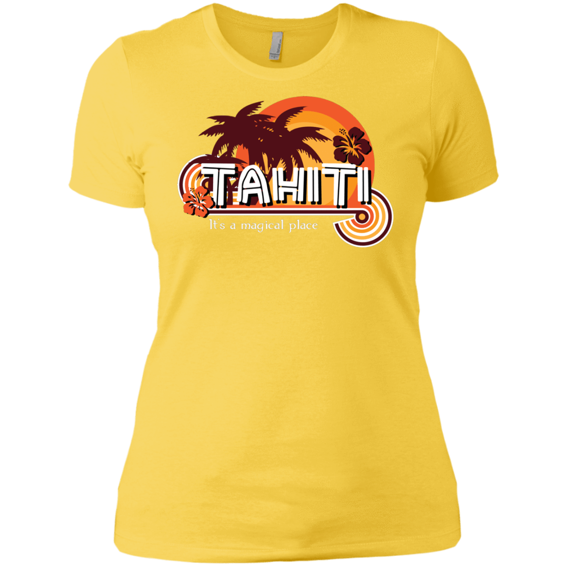 T-Shirts Vibrant Yellow / X-Small Tahiti Pillow Women's Premium T-Shirt
