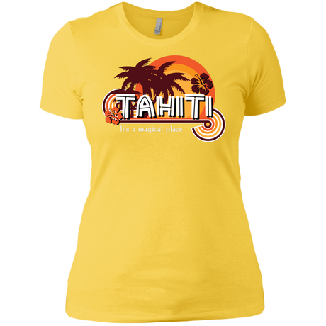 T-Shirts Vibrant Yellow / X-Small Tahiti Pillow Women's Premium T-Shirt