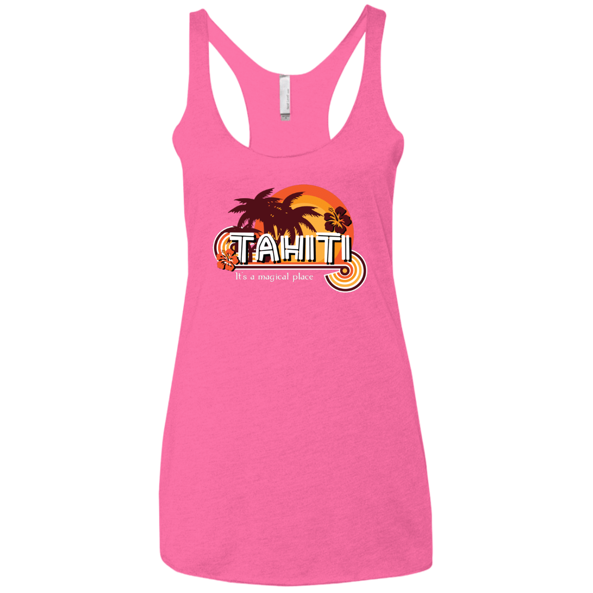 Tahiti Pillow Women's Triblend Racerback Tank