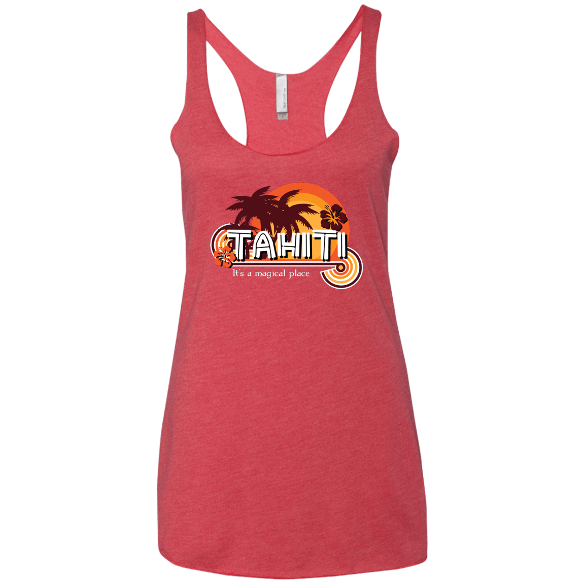 Tahiti Pillow Women's Triblend Racerback Tank