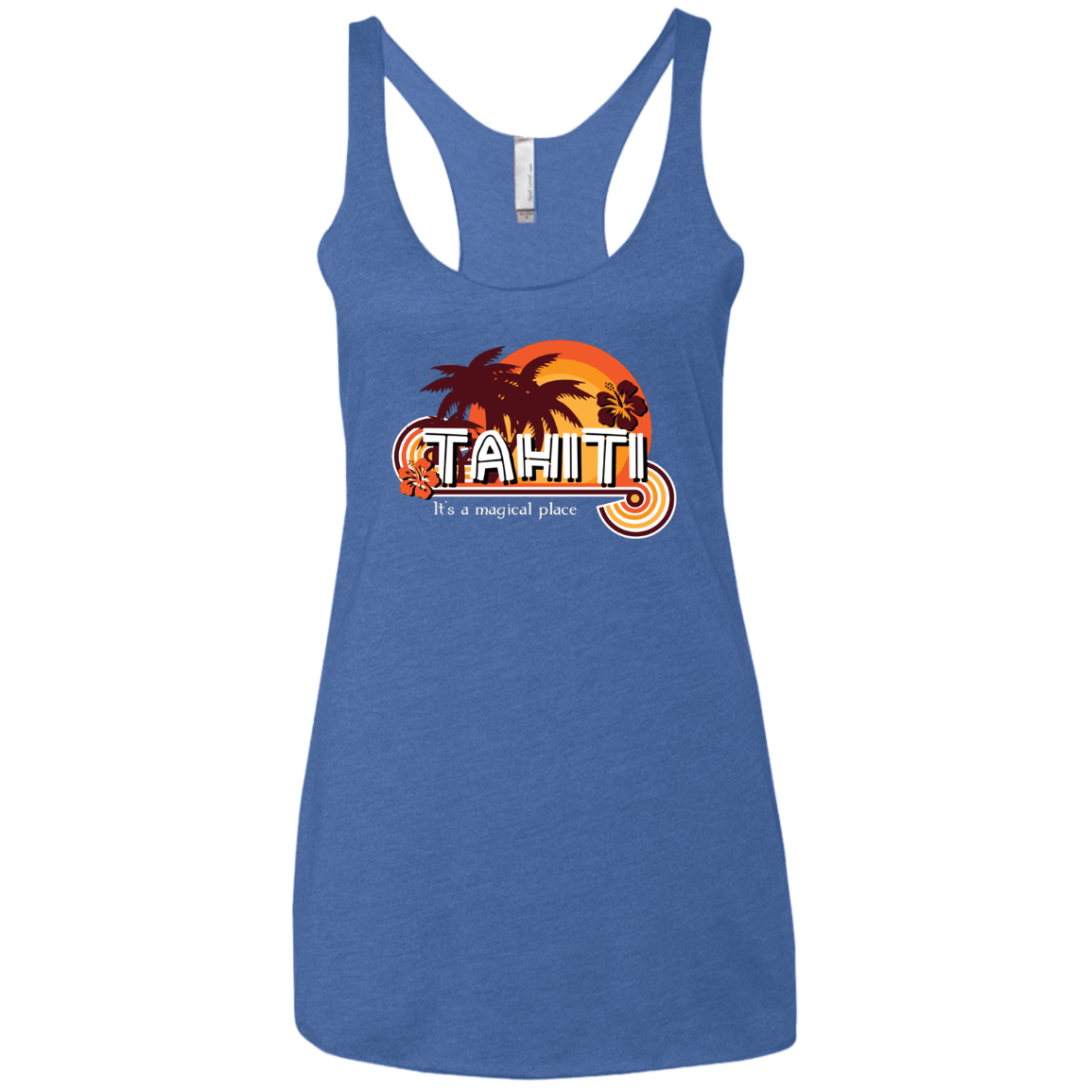 Tahiti Pillow Women's Triblend Racerback Tank